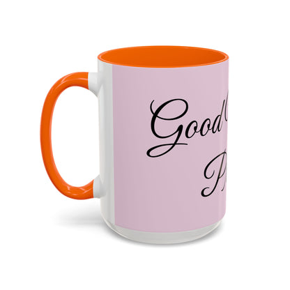 Good Morning Princess Accent Coffee Mug — Pink Script 11/15oz