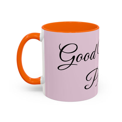 Good Morning Princess Accent Coffee Mug — Pink Script 11/15oz