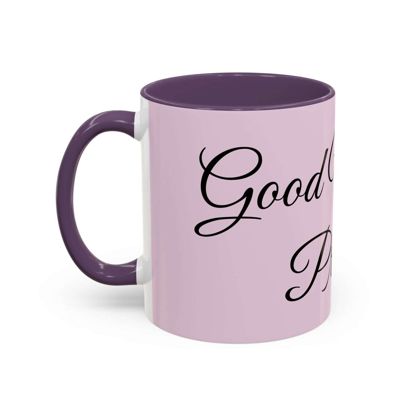Good Morning Princess Accent Coffee Mug — Pink Script 11/15oz