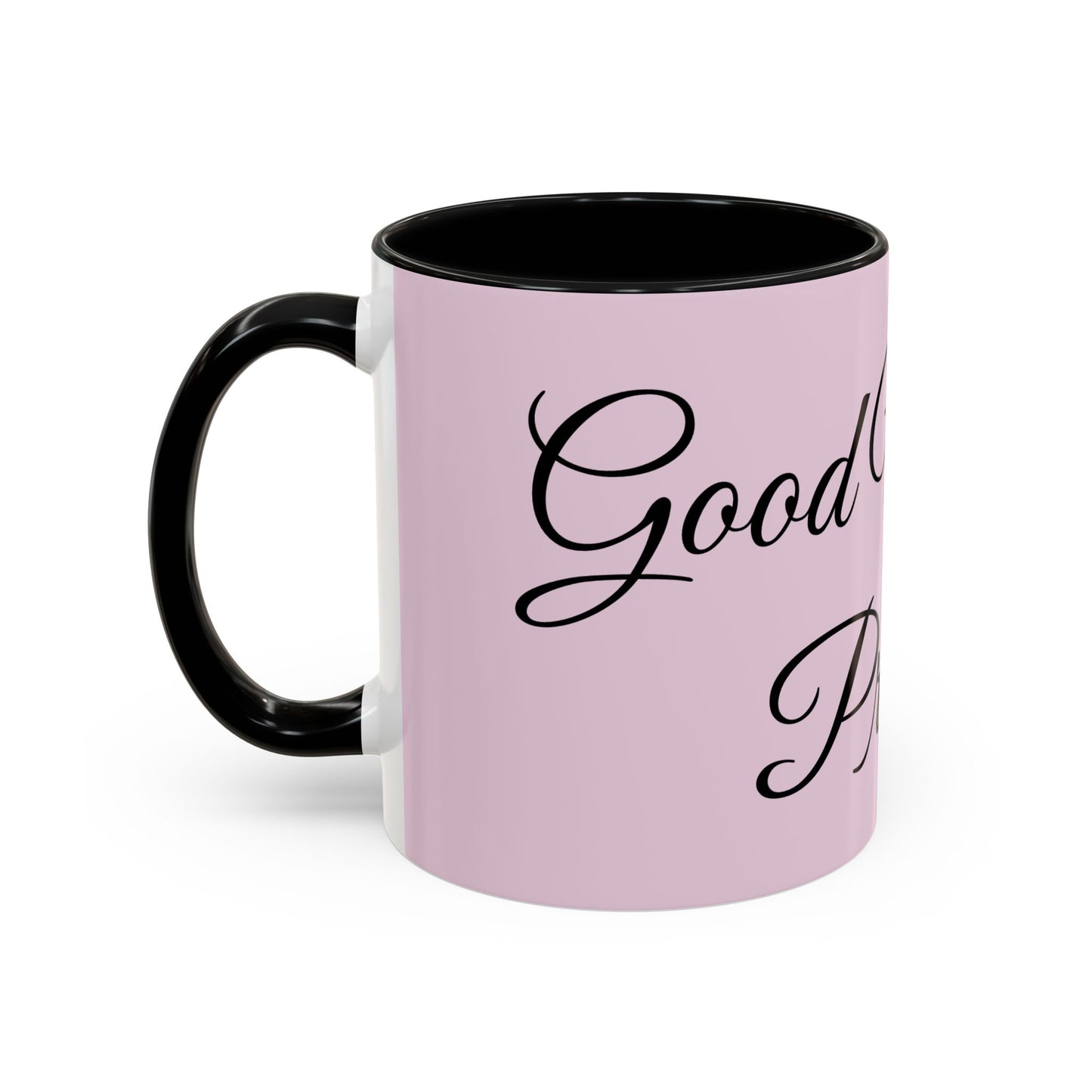 Good Morning Princess Accent Coffee Mug — Pink Script 11/15oz