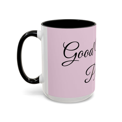 Good Morning Princess Accent Coffee Mug — Pink Script 11/15oz