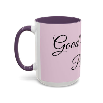 Good Morning Princess Accent Coffee Mug — Pink Script 11/15oz
