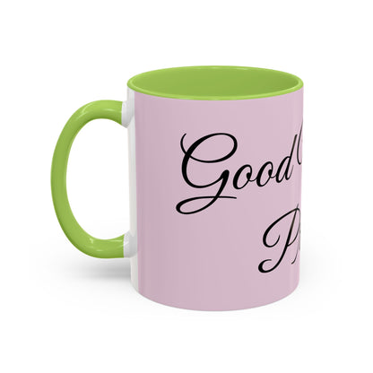 Good Morning Princess Accent Coffee Mug — Pink Script 11/15oz